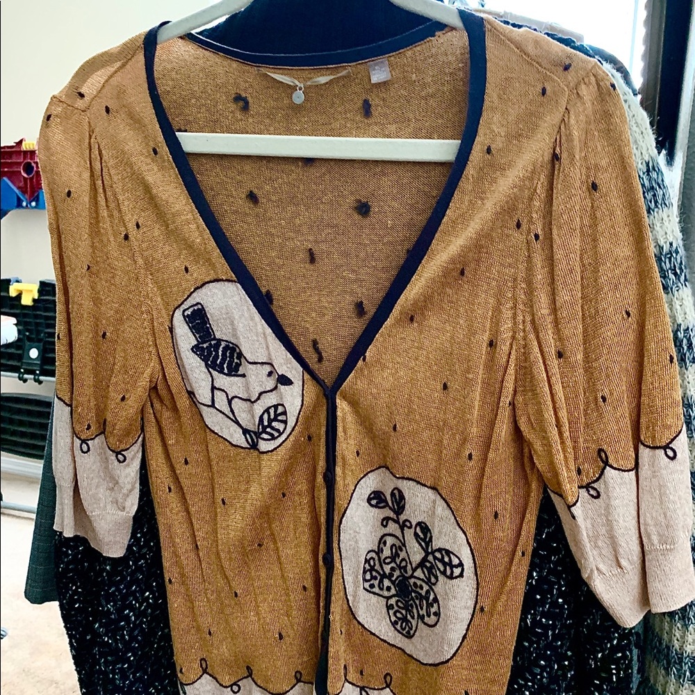 COPY - Anthropology cardigan sweater super cute